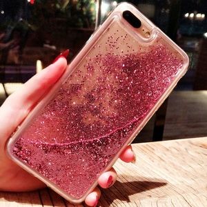 iPhone XS/X glitter liquid shockproof cover